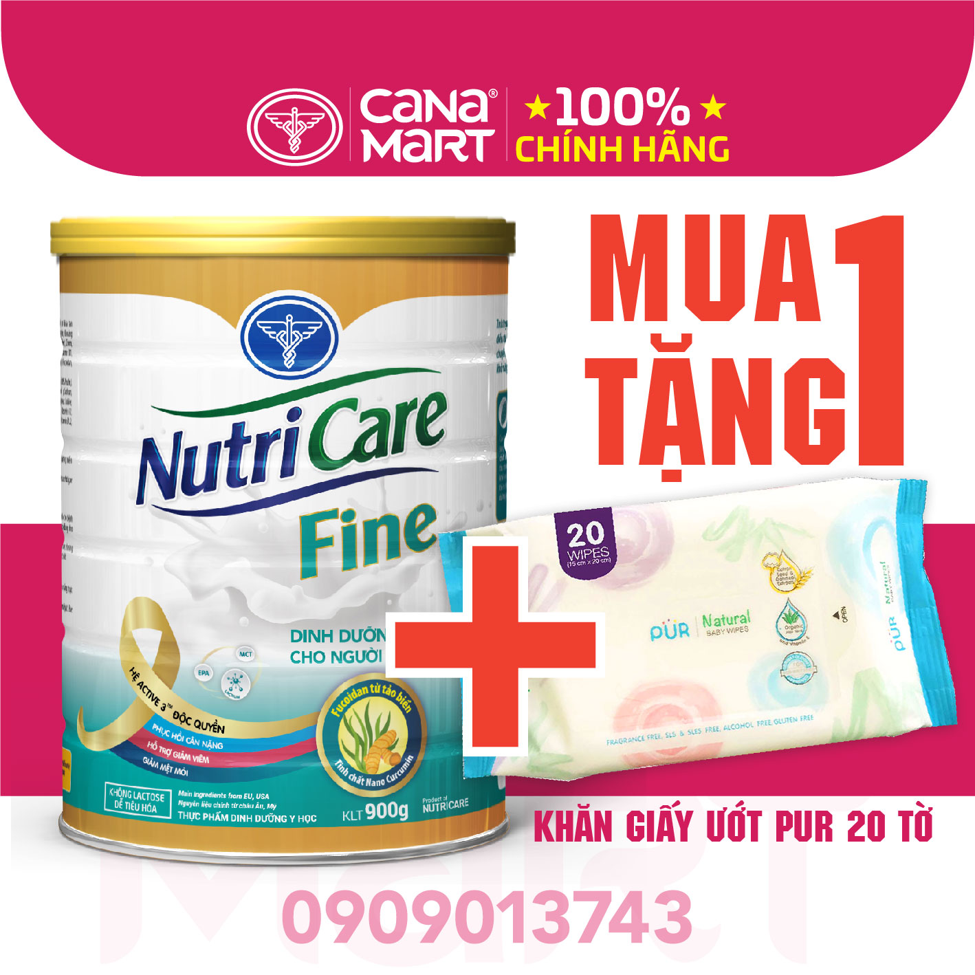 Sữa bột Nutricare Fine giúp tăng cường miễn dịch cho bệnh nhân ung thư