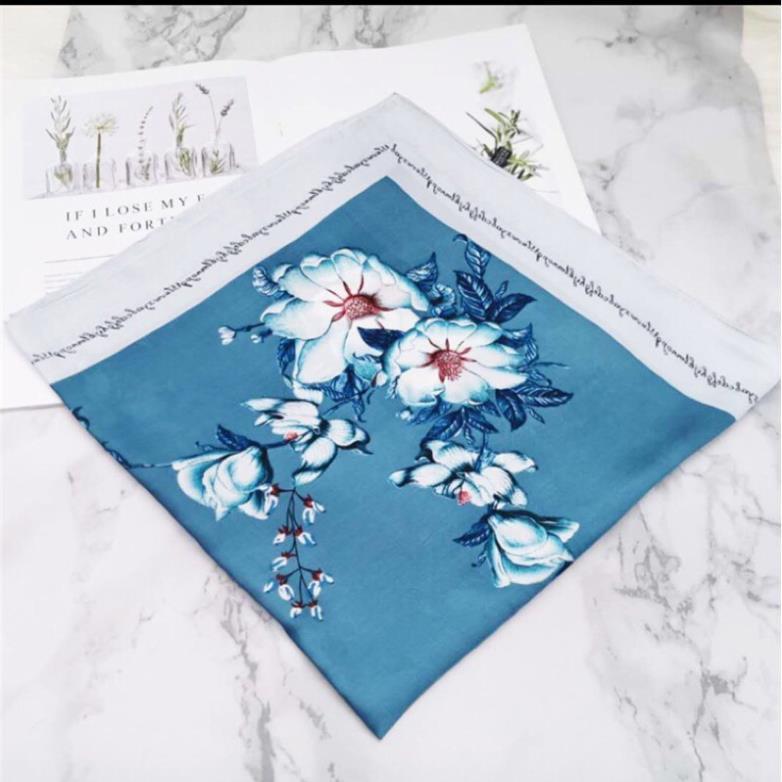 Khăn Lụa Vuông Cao Cấp , Khăn Lụa Cầm Tay Ô Vuông Chất Liệu Lụa Chiffon 70x70cm _,,