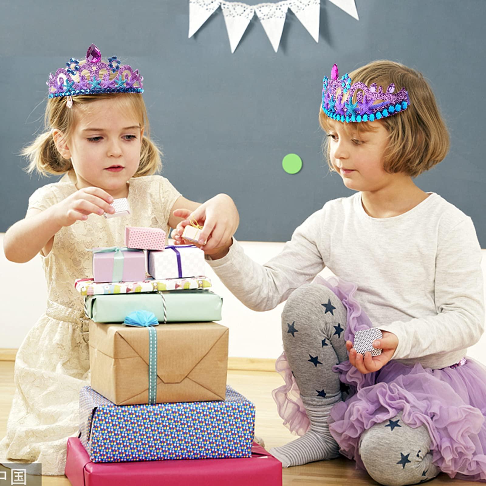 Đầm Công Chúa Vương Miện Băng Đô Vàng Vương Miện Cho Sinh Nhật Bé Gái