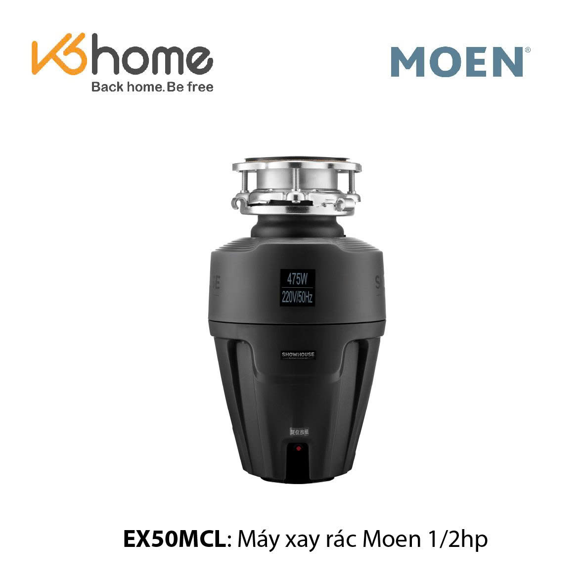 Máy xay rác Moen GD3151, công suất 1/2hp, điều khiển từ xa