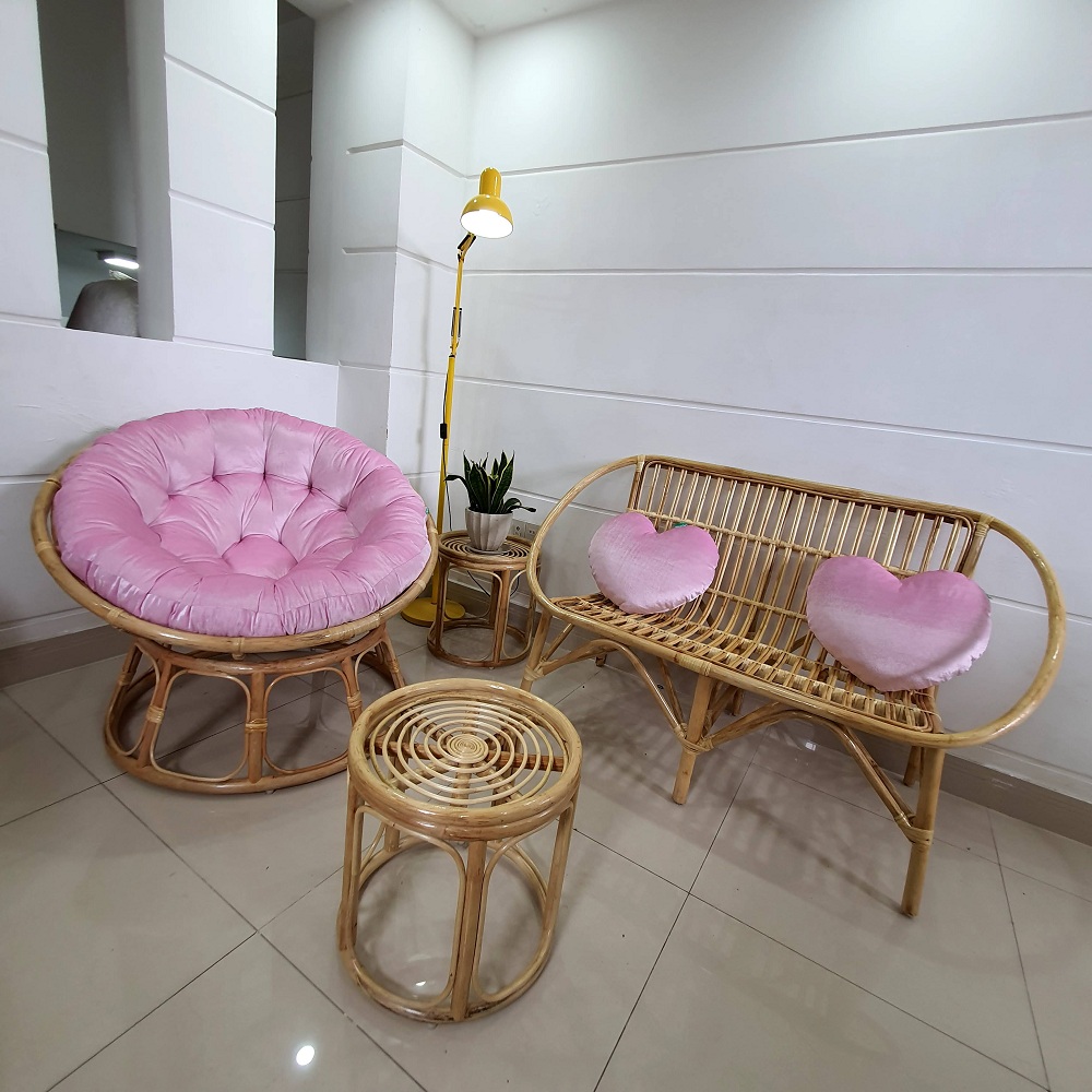 Ghế papasan (Hồng phấn)