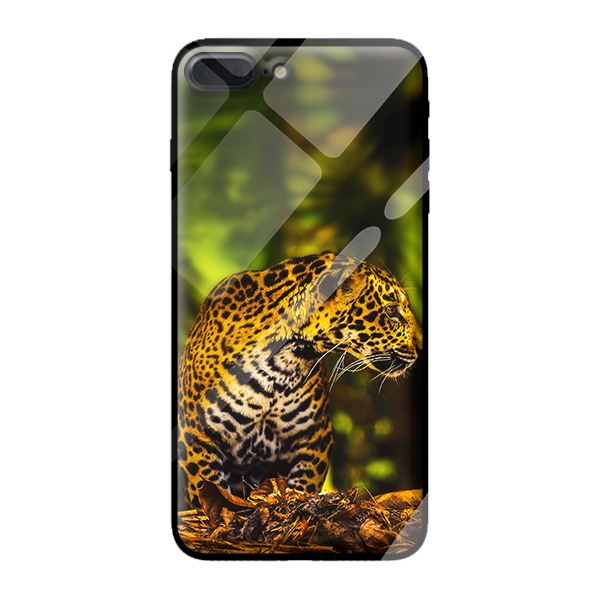 Ốp kính cường lực cho iPhone 8 Plus mèo 26 - Hàng chính hãng