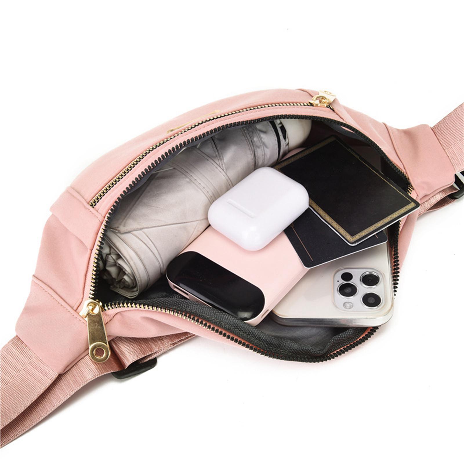 Fanny Pack Waist Pack with 2 Zipper Pockets Waist Bag for Running Workout Travel