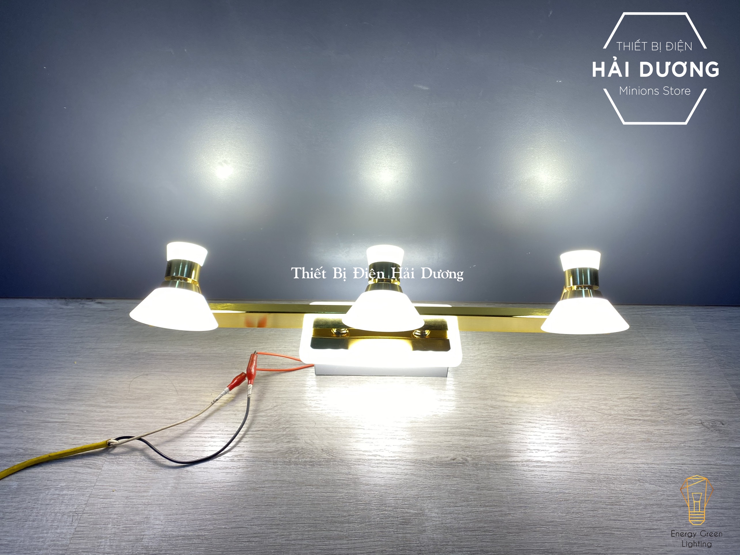 Đèn soi tranh - Đèn rọi gương Led 3 Đèn chiếu sáng 7475-3 - Điều chỉnh góc chiếu - 3 Chế độ ánh sáng