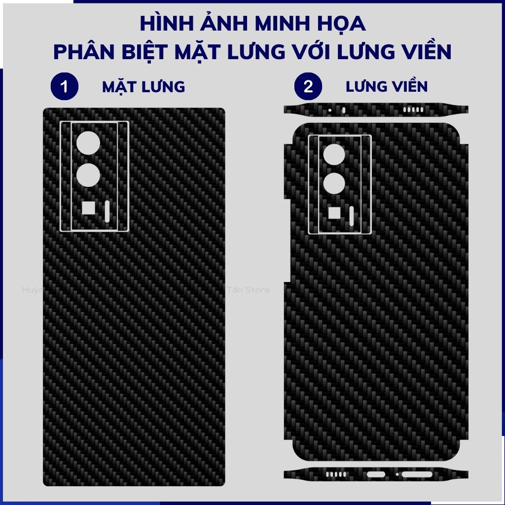 Miếng dán redmi k60 pro carbon trong và đen chống trầy xướt chống bám vân tay phụ kiện huỳnh tân store