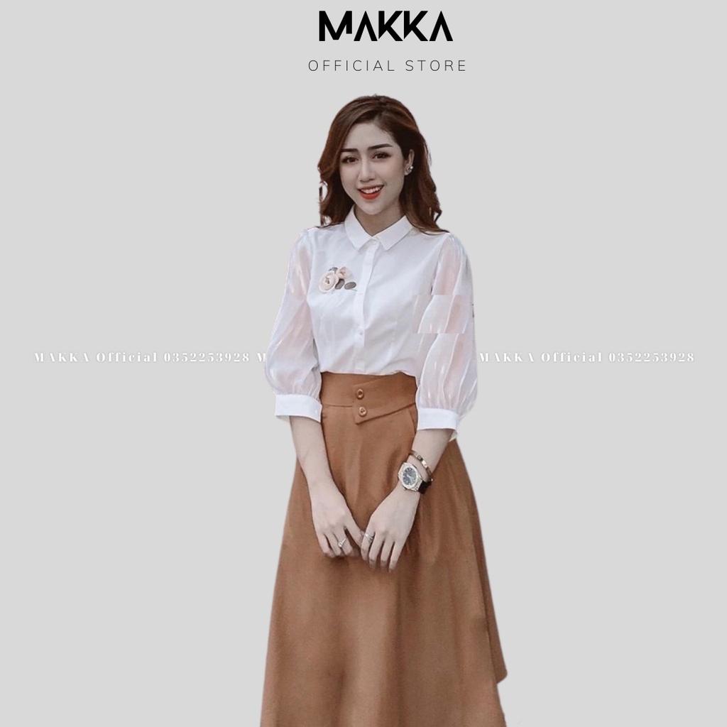 Chân váy MAKKA cv xòe 2 cúc cực xinh thời trang MAKKA 534