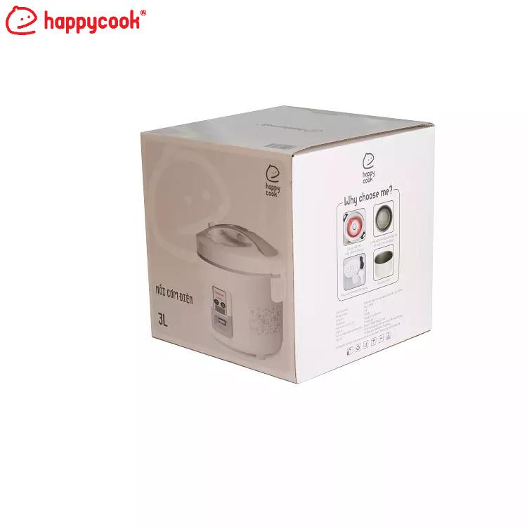 Nồi cơm điện nắp gài Happy Cook 3L HCJ-300W - Hàng Chính Hãng