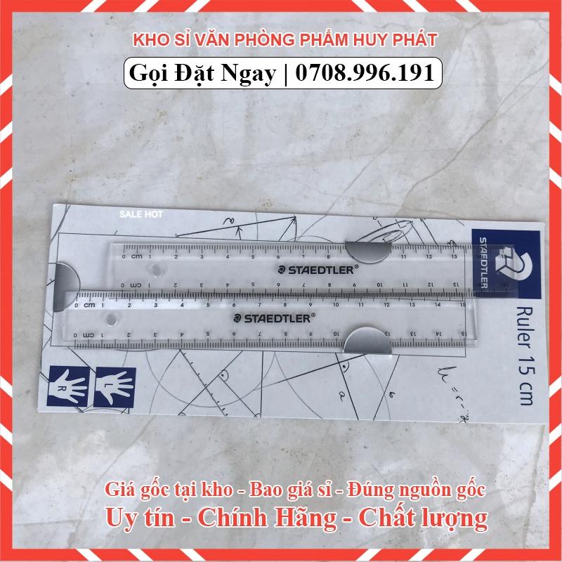 Bộ 2 Thước kẻ 15cm cao cấp STARER trong suốt