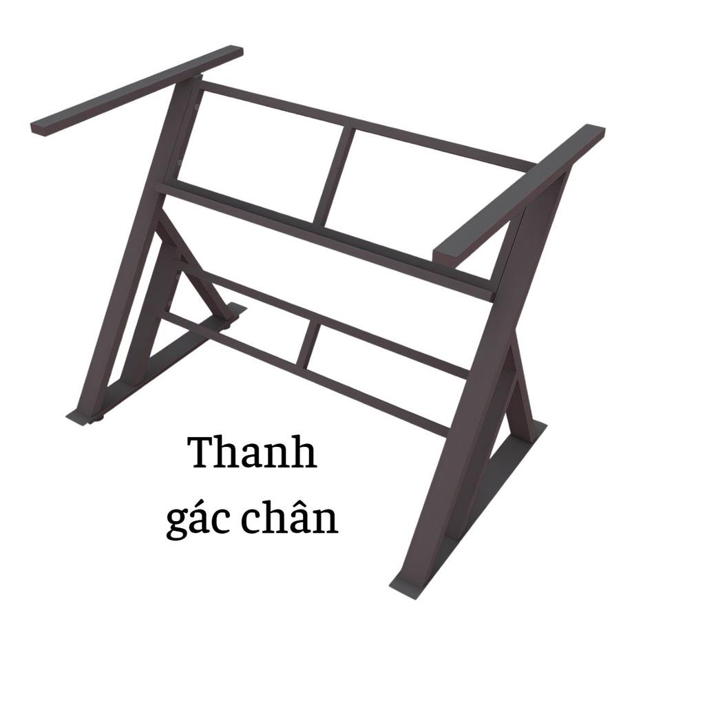 Bàn làm việc học tập hình chữ nhật, có gác chân BDO-0014