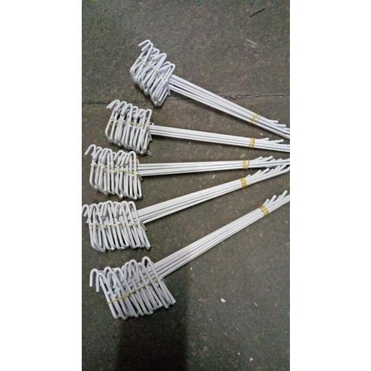 Combo 50 móc cài lưới sắt, tay cài tấm lưới sắt đa năng treo phụ kiện điện thoại, decor trang trí