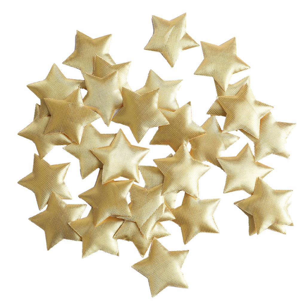 100PCS GOLDEN GLITTER STAR CONFETTI SPRINKLE HANGING CEILING WEDDING DECOR