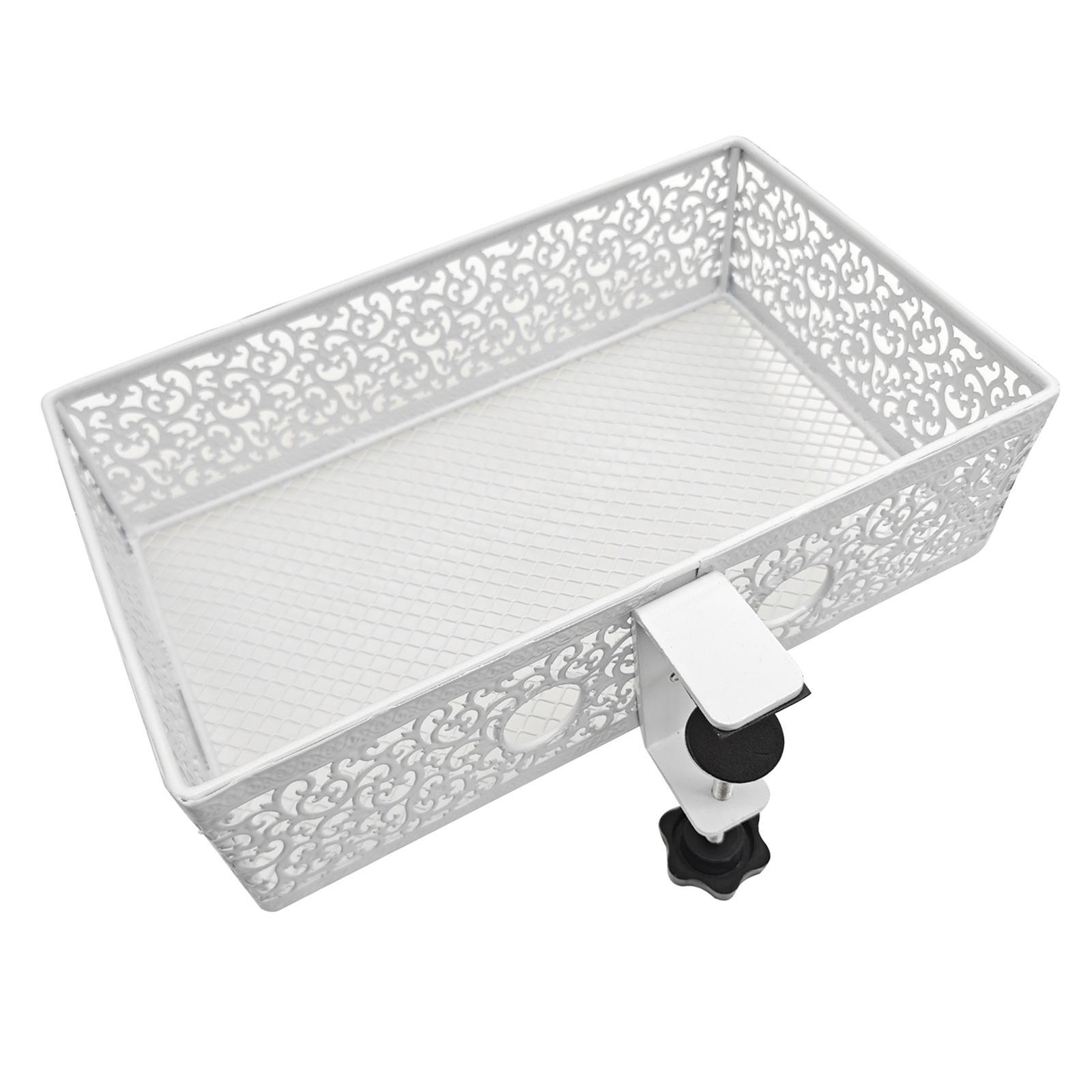 Under Desk Storage Desktop Drawer Basket Accessories Metal Rotatable Rack Swivel Desk Mount Tray Hidden Desktop Drawer Basket