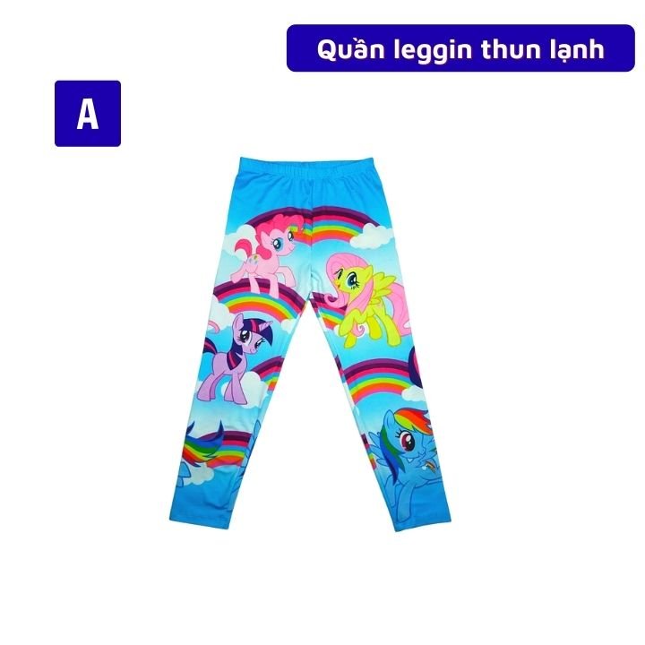 Quần leggin bé gái xinh đẹp hình Elsa - Pony từ 11-45kg - chất liệu cotton thun lạnh