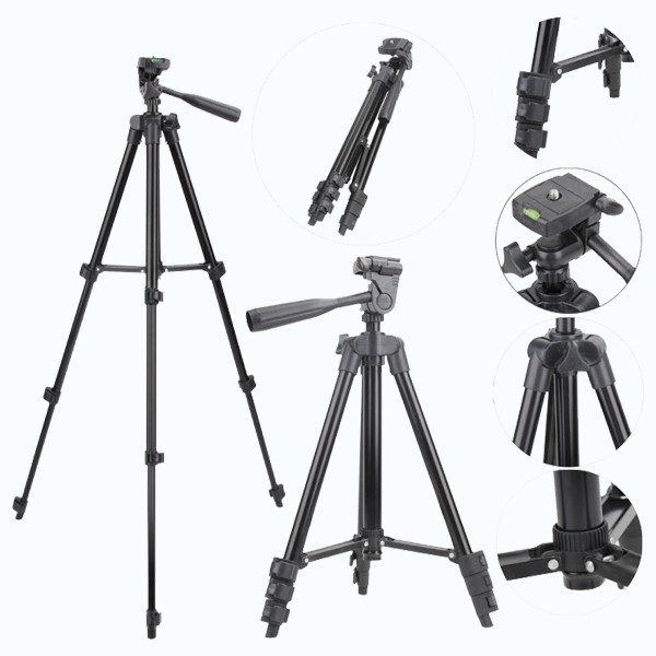 Chân máy ảnh Tripod Chụp hình chụp ảnh 3 chân PKCB182 - Hàng Chính Hãng