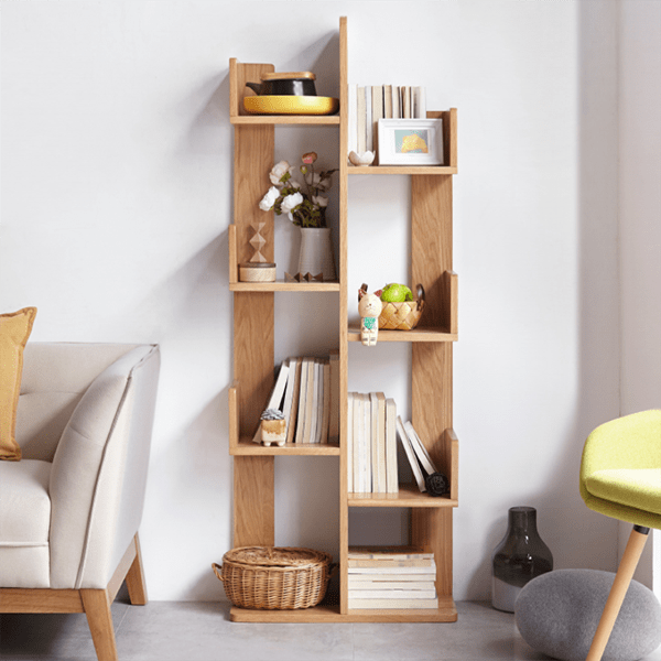 Giá sách bằng gỗ đẹp nhỏ gọn