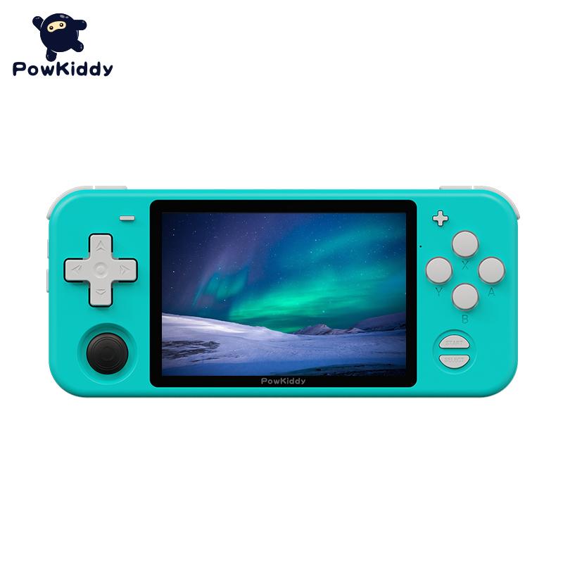 POWKIDDY RGB10 Pro Portable Retro Máy chơi game cầm tay Máy chơi trò chơi điện tử cổ điển Màn hình IPS 3,5 inch Trò chơi giả lập PS1 chơi game Màu sắc: Xanh dương 64G