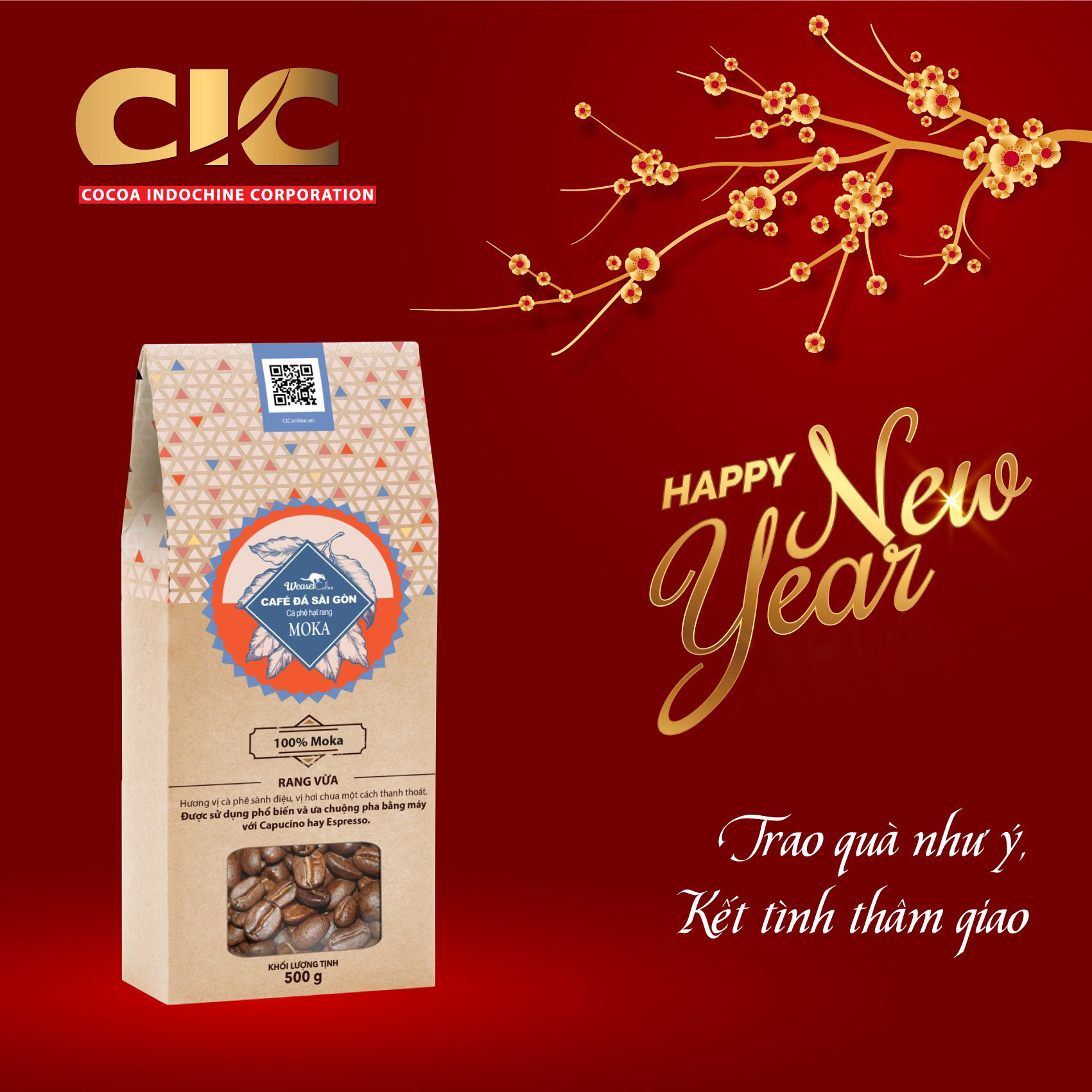 Combo: 1 hộp cà phê hạt rang Moka  + 1 hộp bột kem pha cà phê  + 1 phin cà phê cao cấp