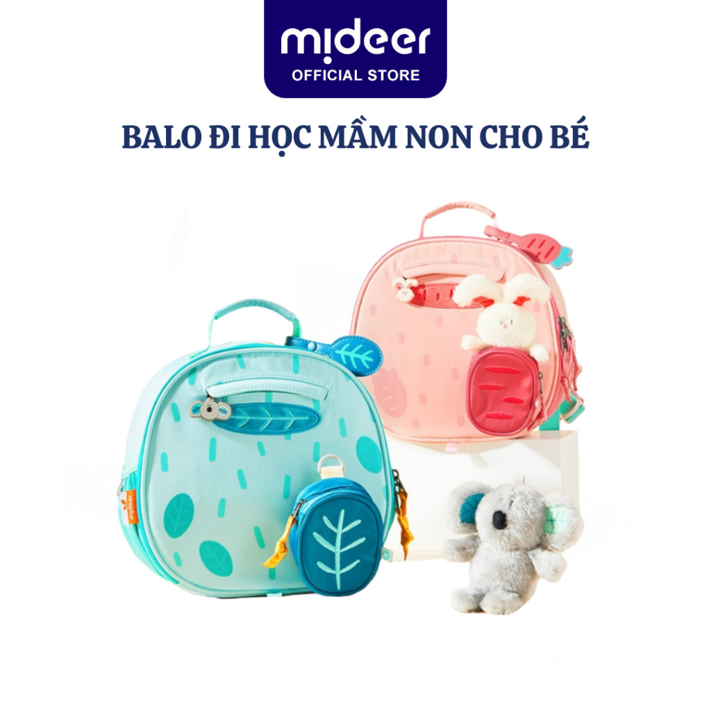 Balo đi học mầm non cho bé Mideer Snuggle Square Backpack