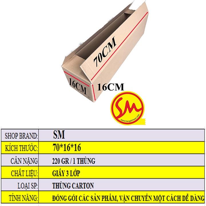 HỘP CARTON, THÙNG CARTON dài 70 CM 03 size 3 lớp, 05 lớp sóng B chuyên dùng ĐÓNG GÓI CÁC SẢN PHẨM, VẬN CHUYỂN DỄ DÀNG