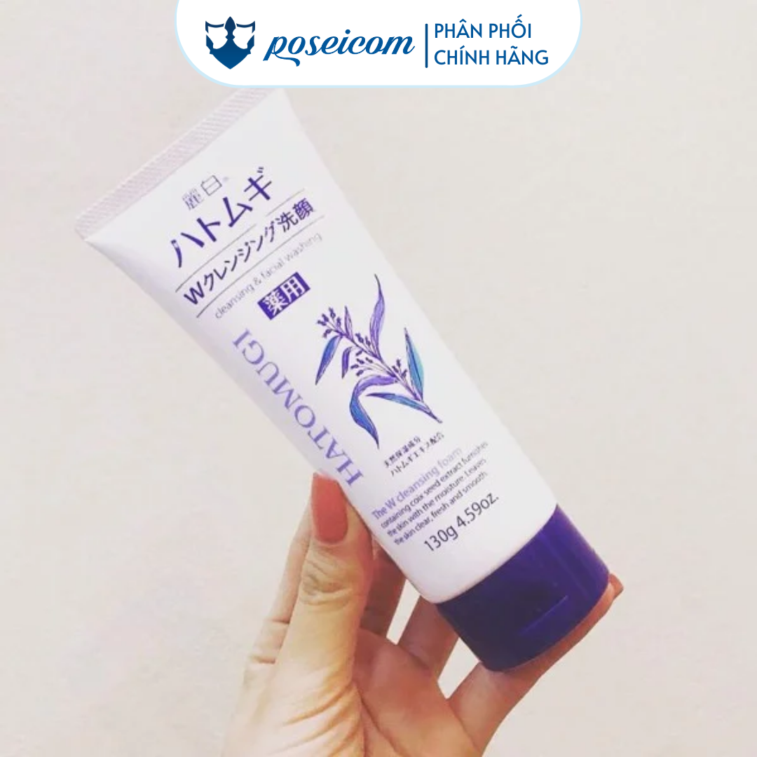 Sữa Rửa Mặt Tẩy Trang Và Làm Sáng Da REIHAKU HATOMUGI CLEANSING Foam 130g