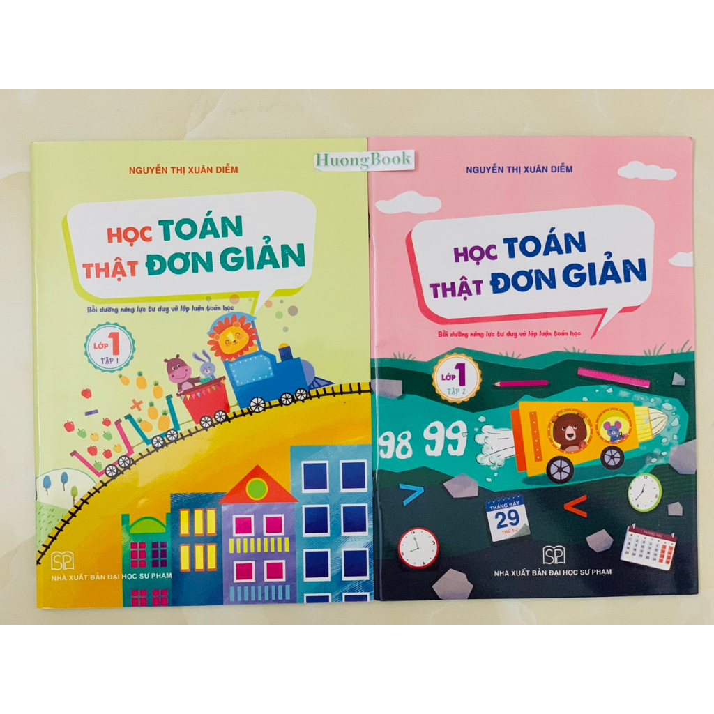 Sách - Combo Học toán thật đơn giản lớp 1+2