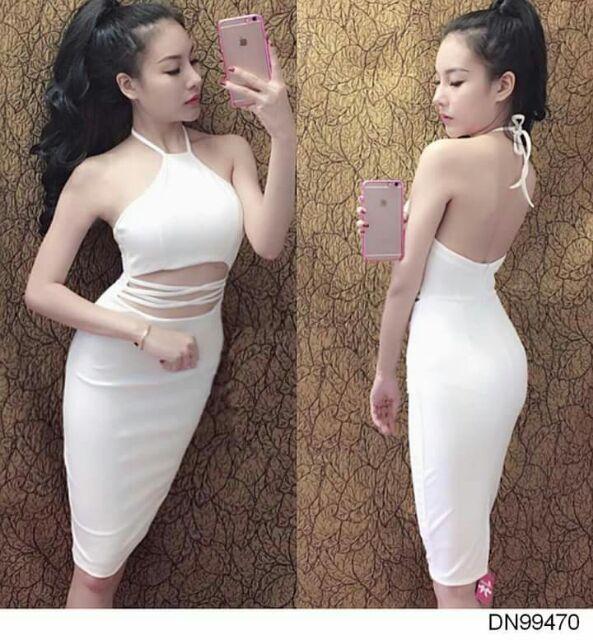 Đầm yếm đan dây sexy