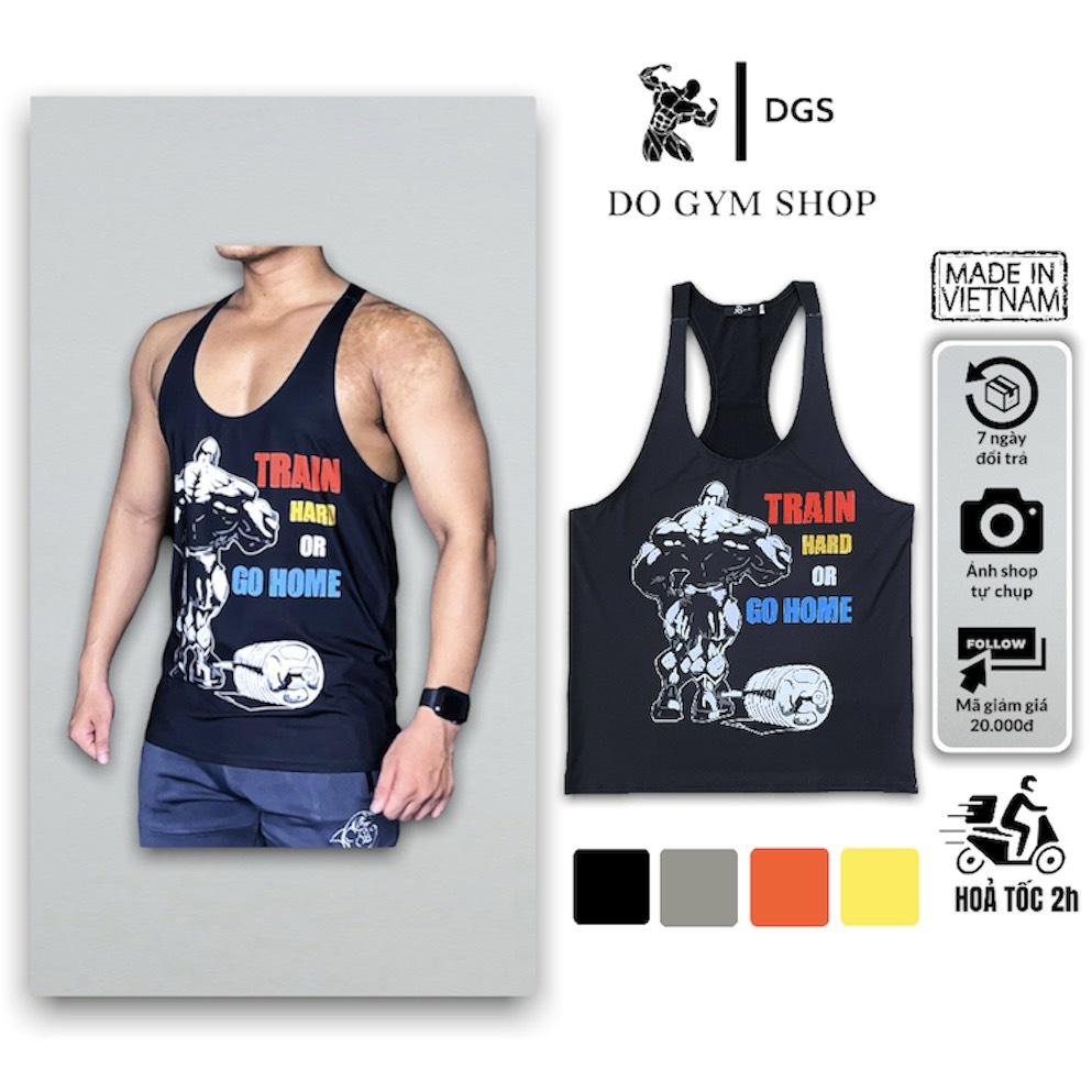 Áo 3 lỗ nam tập gym DO GYM SHOP form body đẹp, thun lạnh 4 chiều thoáng mát