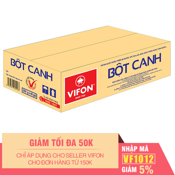 Thùng 40 Bột Canh VIFON (200g / Gói)