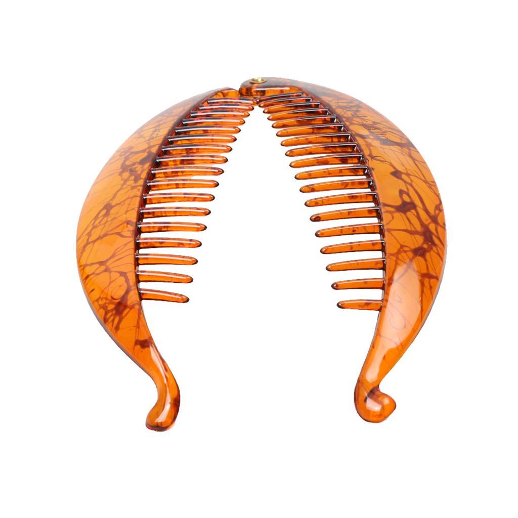 2x Fish Hair Clips Lady Fishtail Clip Headdress Banana Shape Hair Accessory