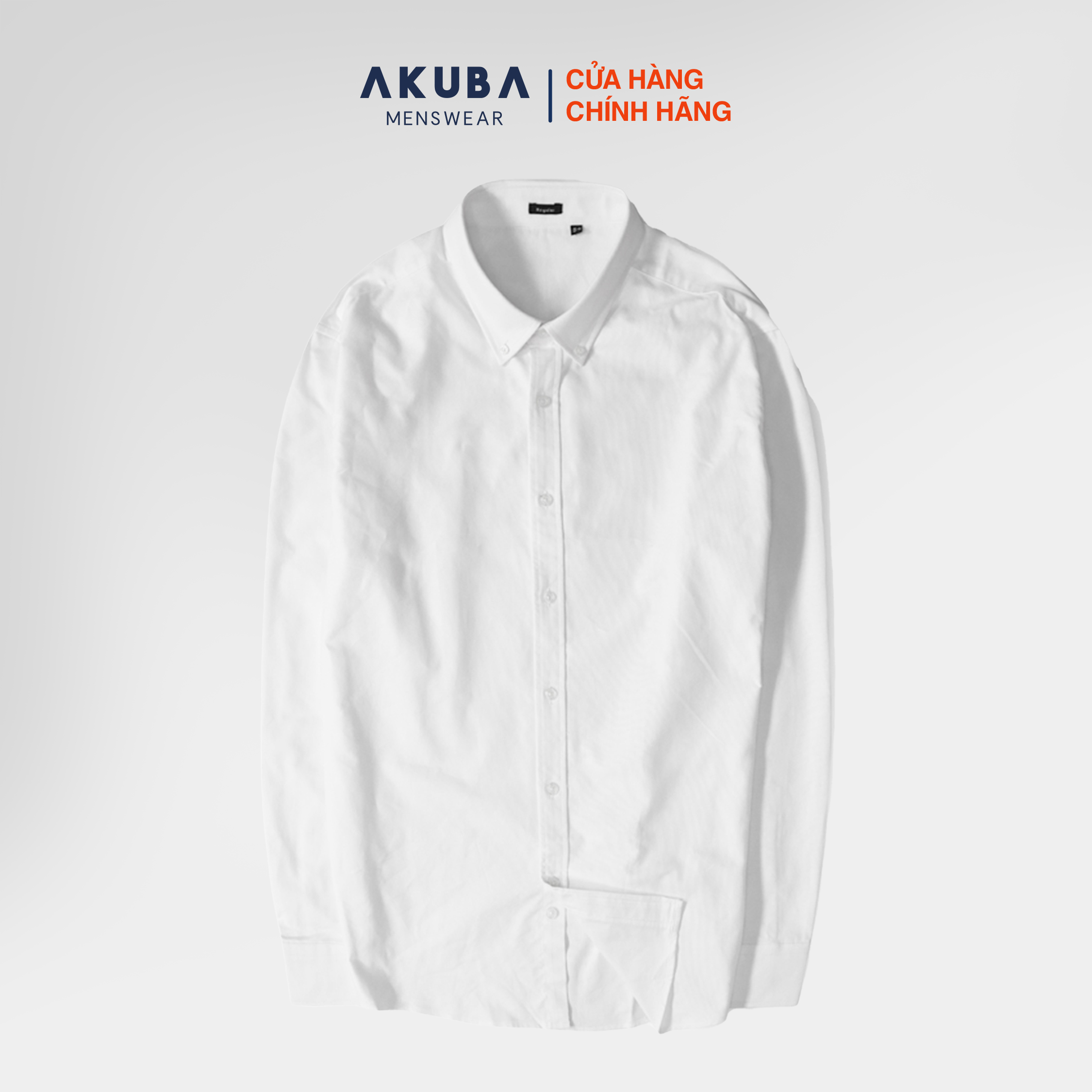 Áo sơ mi nam tay dài cổ button down AKUBA chất liệu 100% Cotton Oxford thoáng mát, kiểm soát nhiệt độ tốt 01M5000