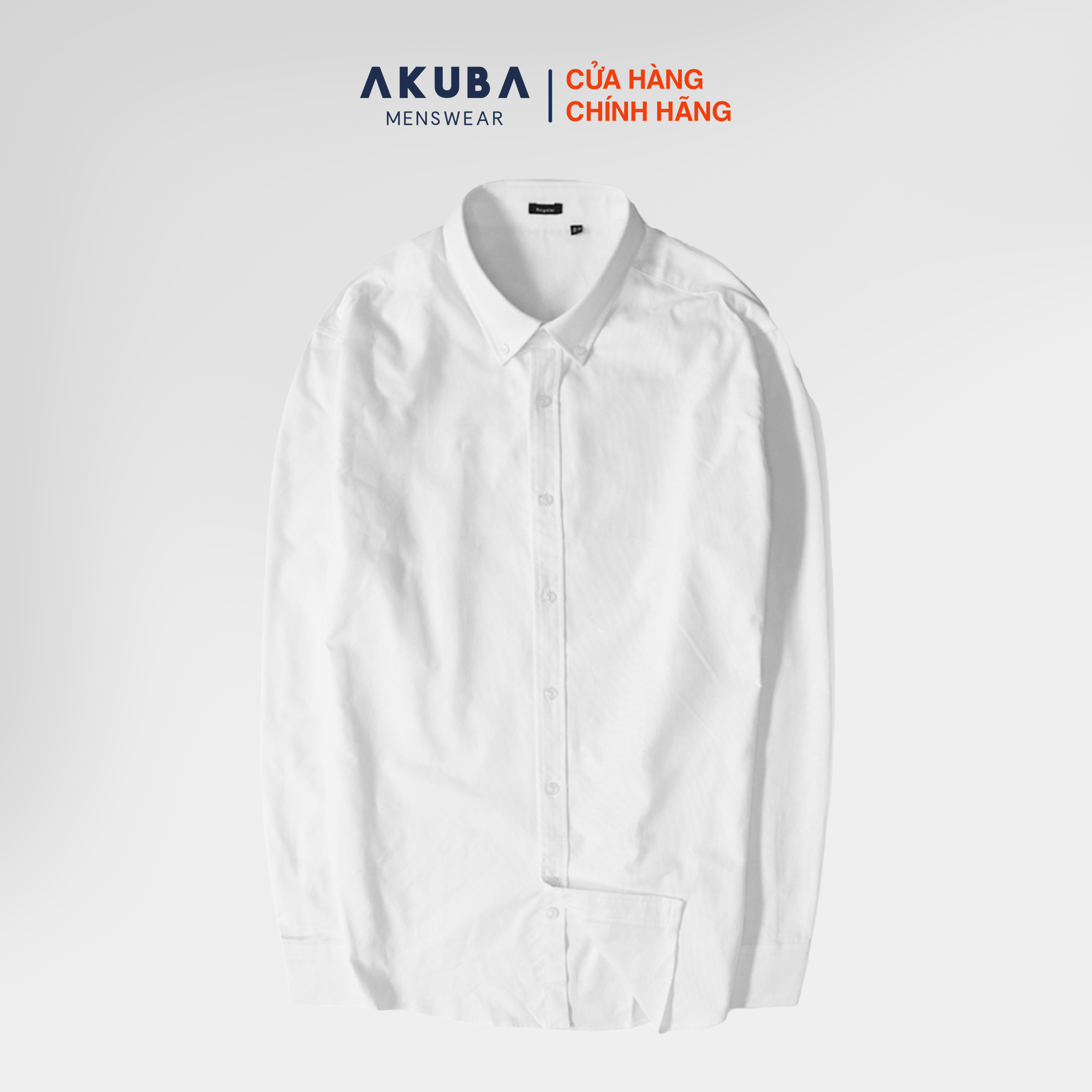 Áo sơ mi nam tay dài cổ button down AKUBA chất liệu 100% Cotton Oxford thoáng mát, kiểm soát nhiệt độ tốt 01M5000