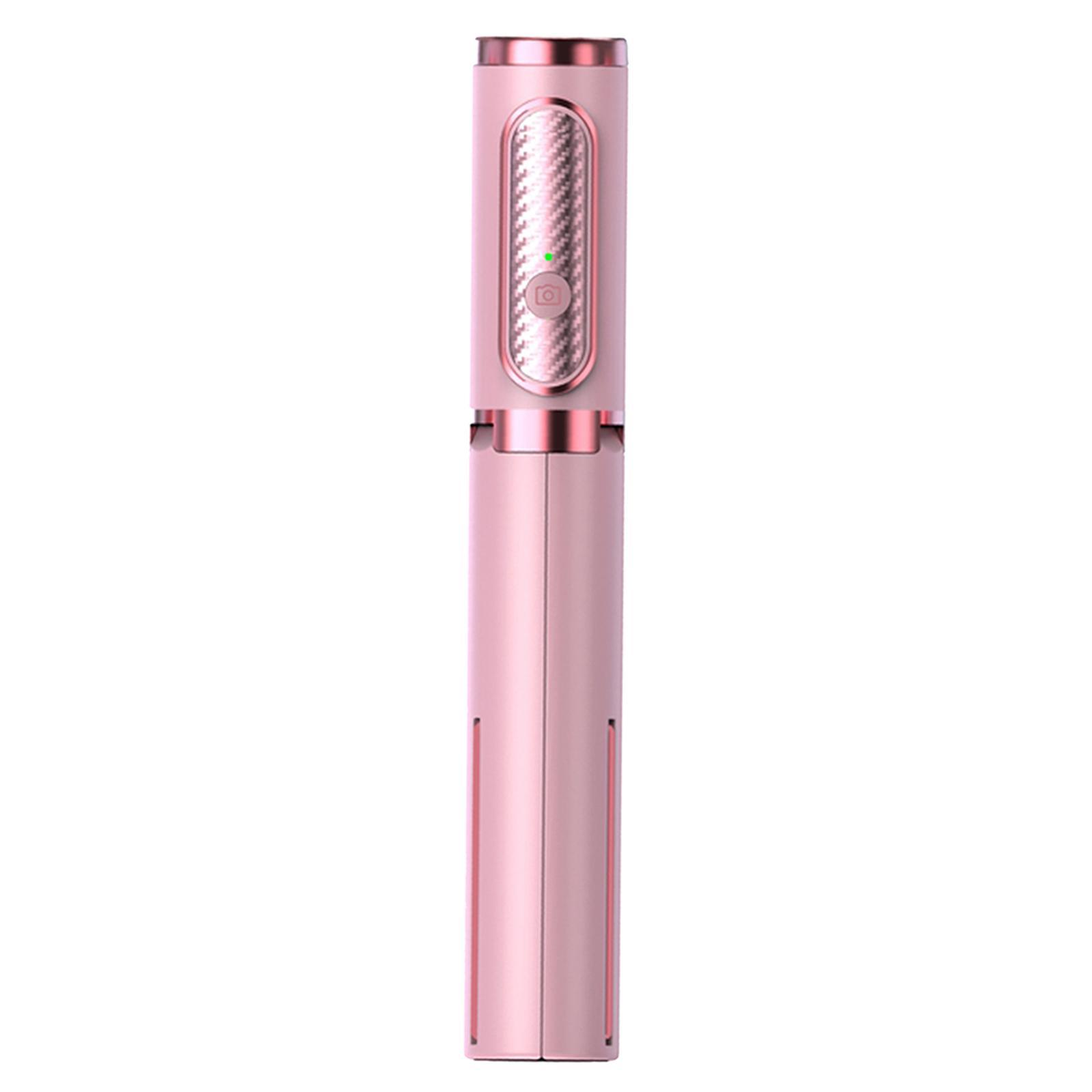 Wireless Bluetooth Remote Selfie Stick Tripod Monopod Phone Holder Pink