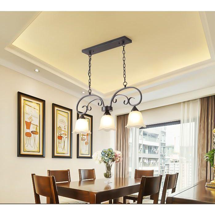 Đèn thả MANGAN trang trí nội thất, phong cách cổ điển thân kim loại sơn tĩnh điện cao cấp - kèm bóng LED chuyên dụng