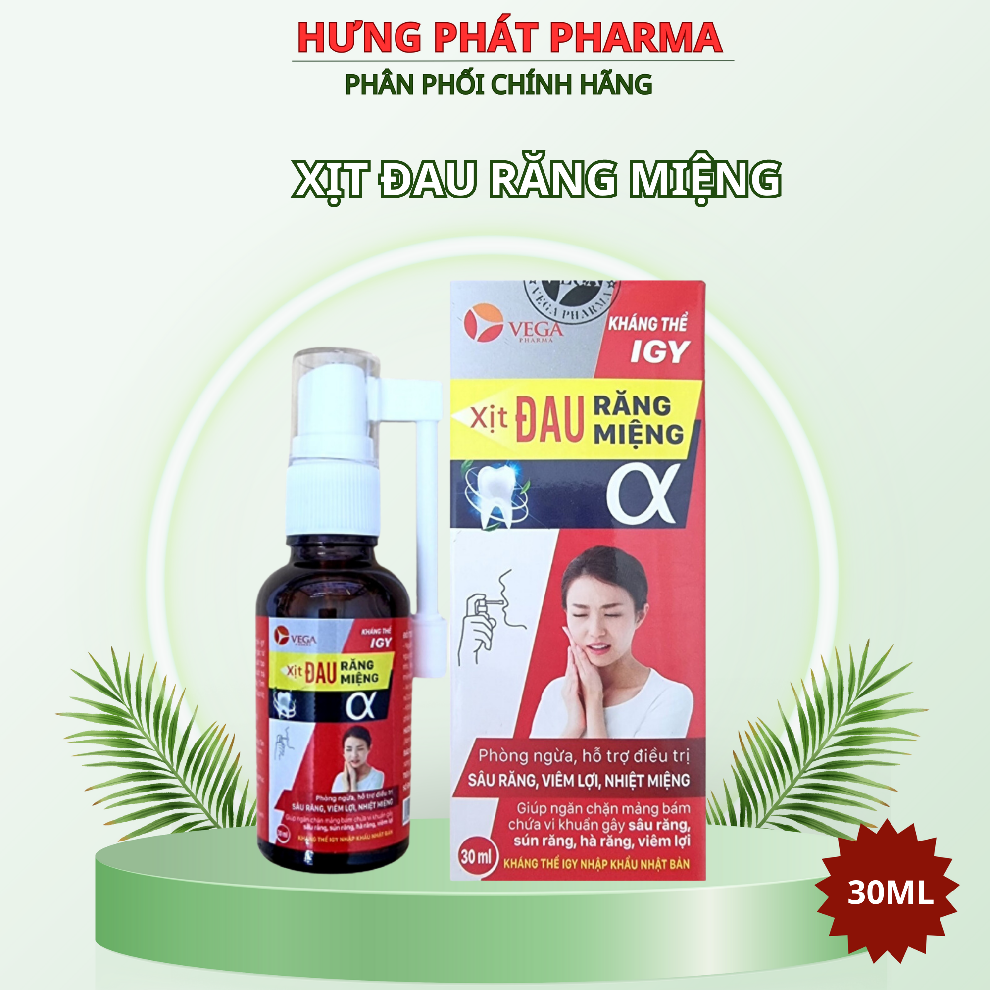 Xịt đau răng miệng α lọ 30ml – Optiz Việt Nam