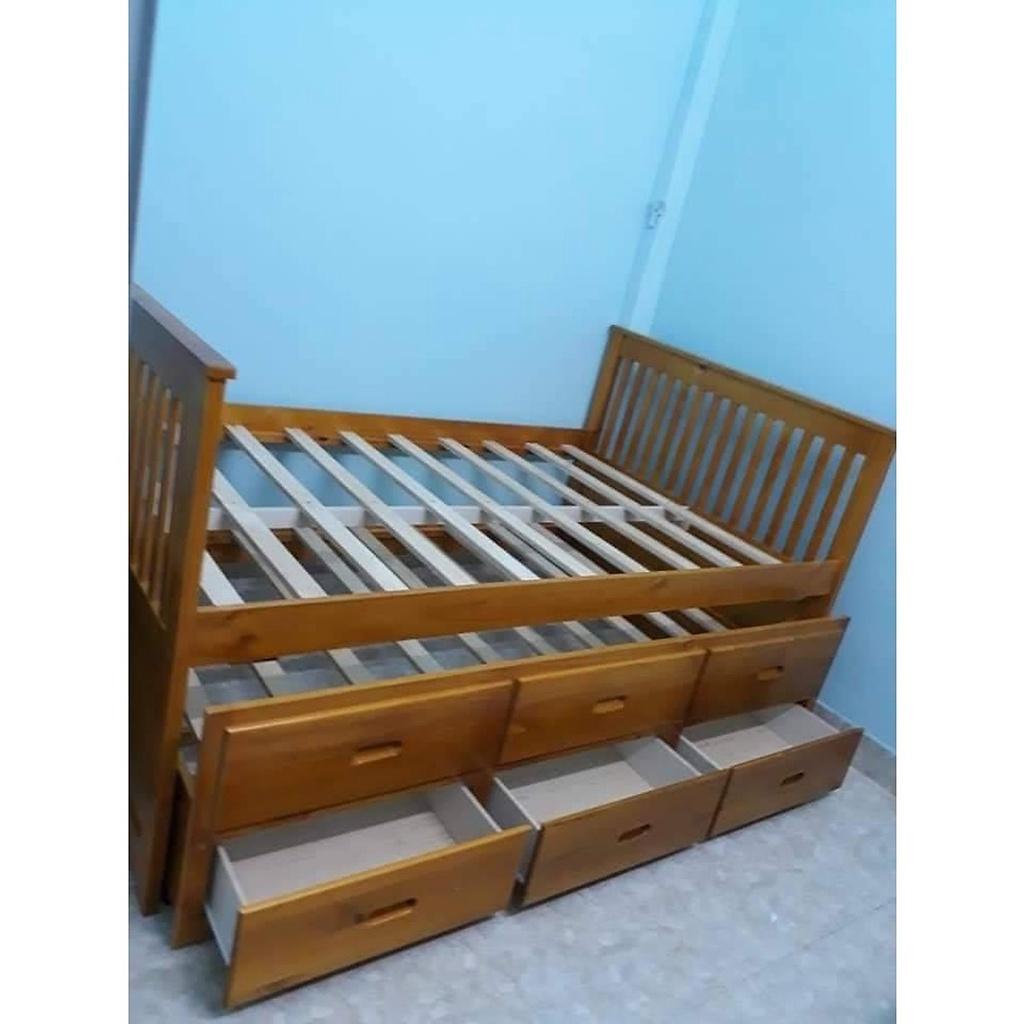 Giường Tầng Hộp Viking - 1m2 -Vàng