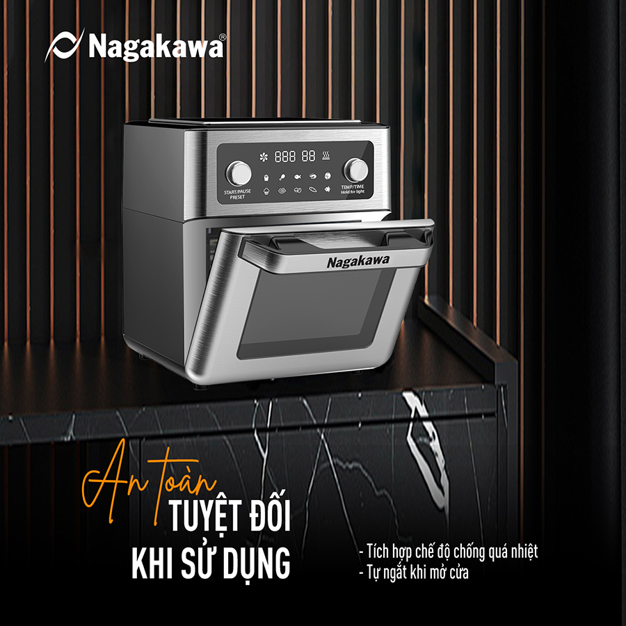 Nồi chiên không dầu Nagakawa NAG3304 (12 Lít) - Hàng chính hãng