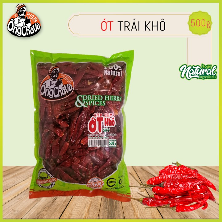 Ớt Nguyên Trái Sấy Khô Ông Chà Và 500g (Dried Chilli Spicy)