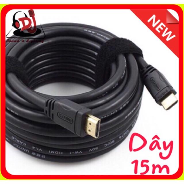 Cáp HDMI chuẩn Full HD Dây HDMI 1.4 Full HD dài 15m dây hdmi tivi máy chiếu latop pc camera