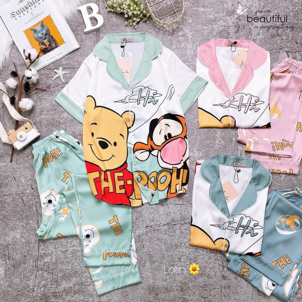 Freeship Đồ Mặc Nhà Pijama Lụa Latin TN Quần Dài Freesize - HÀNG CAO CẤP