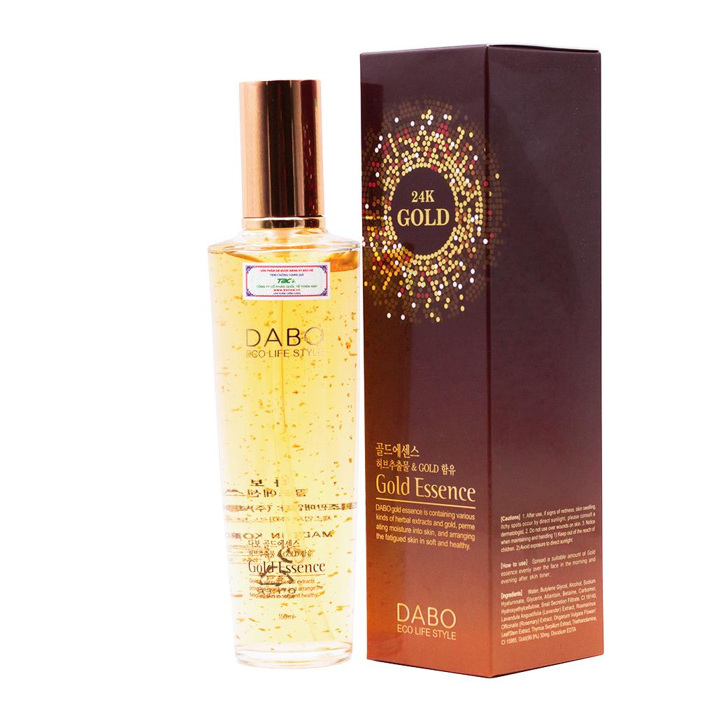 Nước Hoa Hồng Tinh Chất Từ Vàng Nguyên Chất 24k Hàn Quốc Cao Cấp Dabo Gold Essence (150ml) – Hàng Chính Hãng