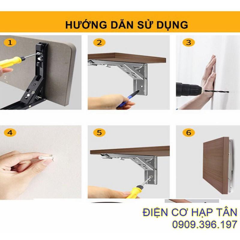 Bản lề gấp thông minh INOX 20, 25, 30, 40CM -bộ 2 cái, chụi lực 80kg