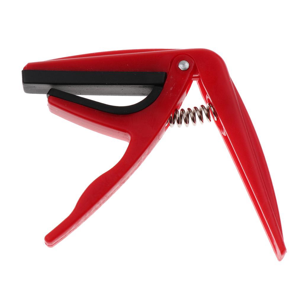 Ukulele Capo   Quick Change Key Clamp Musical Instrument Parts Red