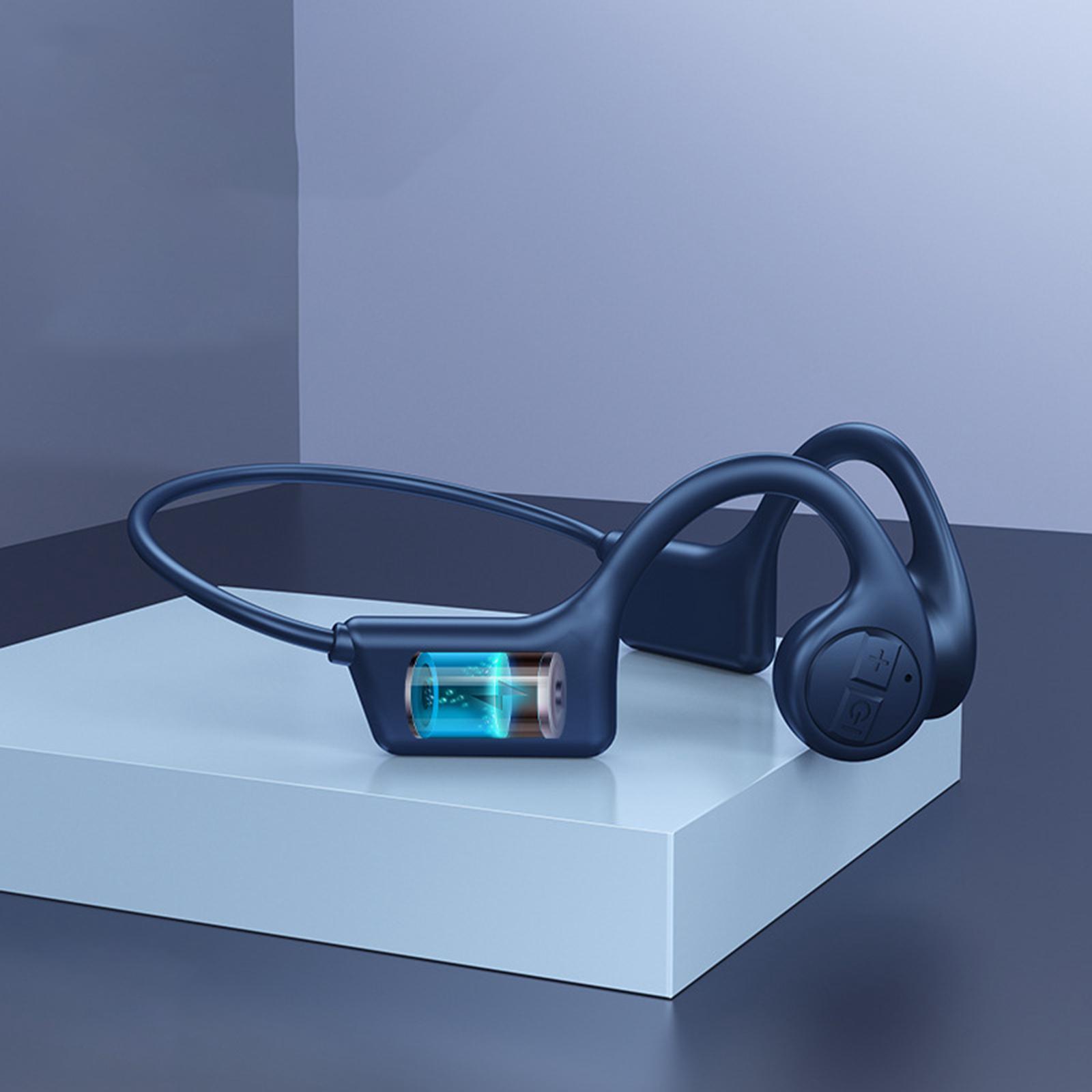 Bluetooth Headphone, Bone Conduction Stereo Noise Reduction Open Ear Headset for Driving