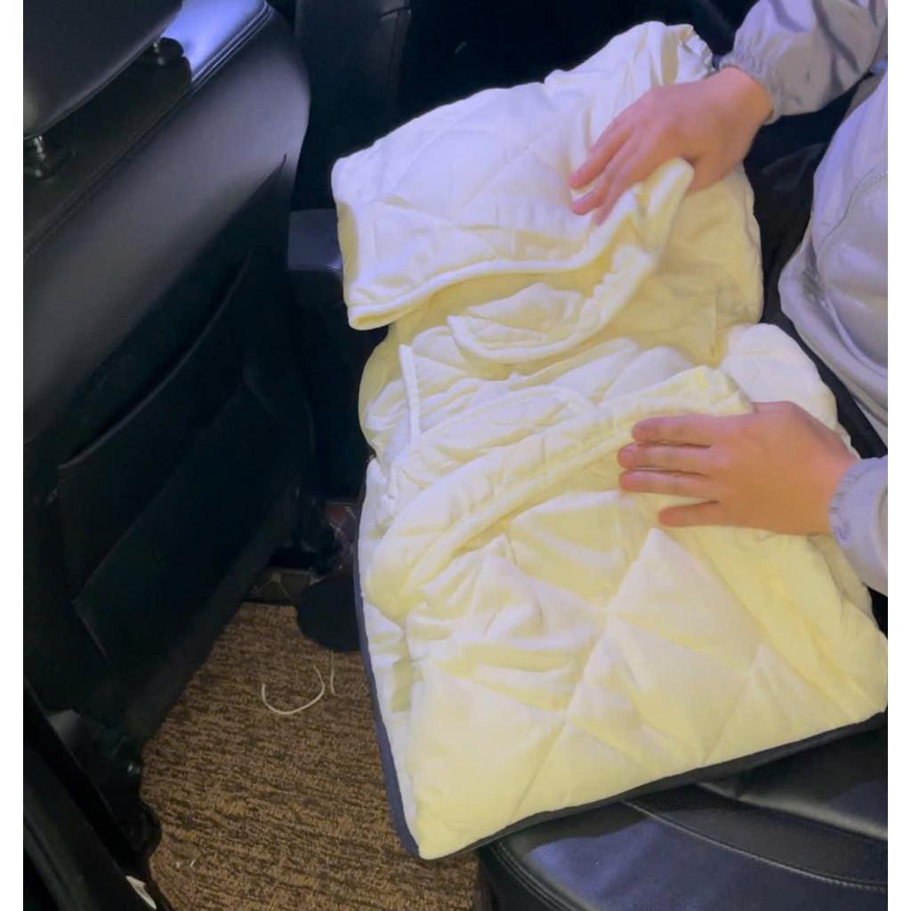 Combo gối chăn 2 trong 1,Bộ Chăn Gối Ngủ Ô Tô VINFAST Đa Năng Gấp Gọn Dành Cho Xe Hơi SIÊU SANG - Vinfast