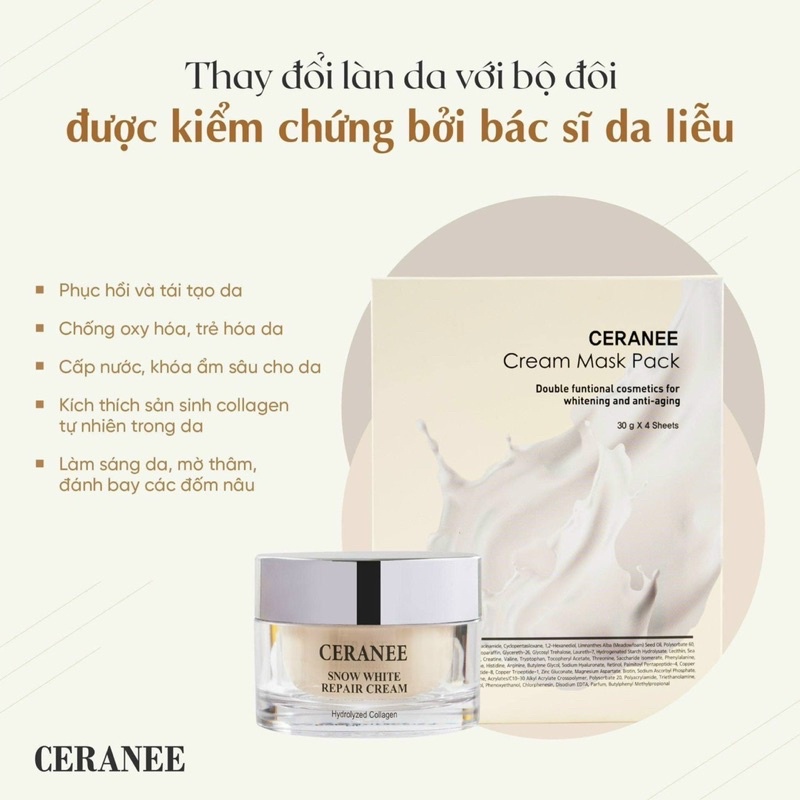 Kem dưỡng ẩm chống lão hóa da hoàn hảo Cream Ceranee 50g