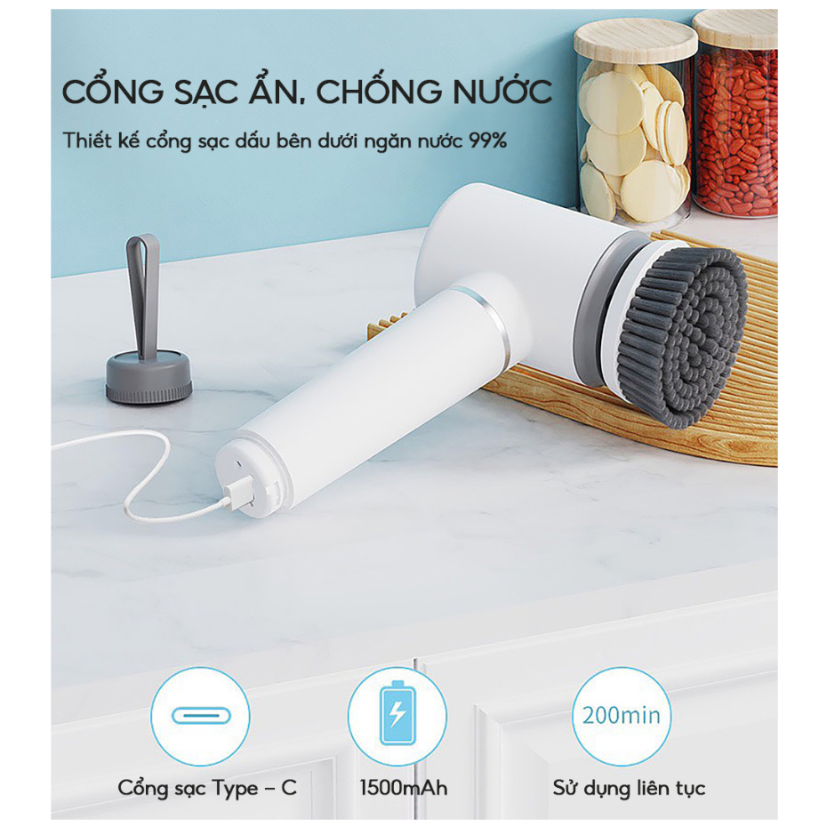 Máy Cọ Rửa Cầm Tay Đa Năng Mini SENNAI - Bản Mini 2024 Bảo Hành 12 Tháng