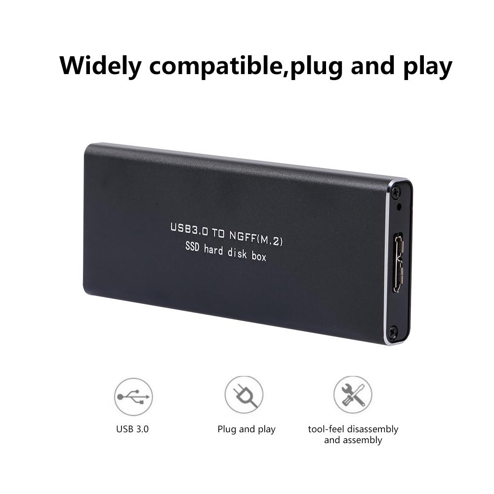 Hộp đựng đĩa cứng M.2 NGFF sang USB3.0 Bộ điều hợp SSD Hỗ trợ giao thức UASP