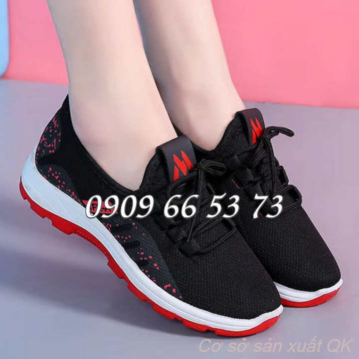 Giày sneaker Nữ dạng lưới đế mềm 2 màu - Giày thể thao, giày đi bộ – Mã số 1914