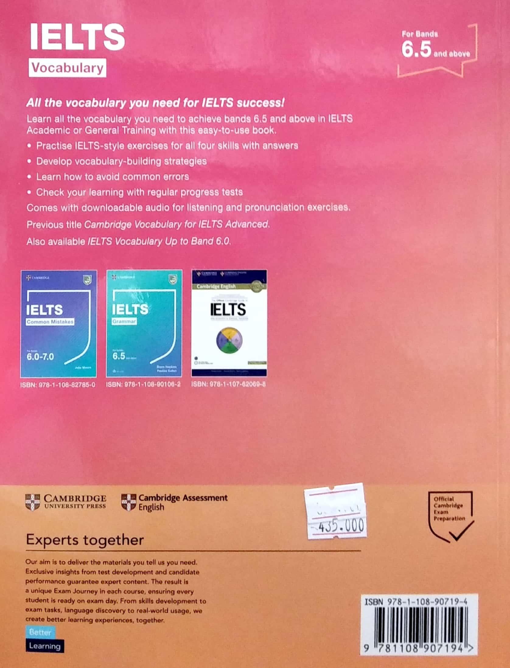 Sách ngoại văn: Sách Ngoại Văn - Từ Vựng IELTS Theo Band