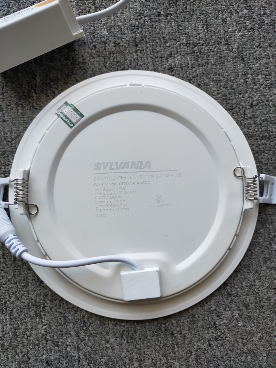 ĐÈN LED ÂM TRẦN LED DOWNLIGHT BRAVO LIGHTER II RD SYLVANIA 12W ÁNH SÁNG TRUNG TÍNH 157mm 30000H - HÀNG CHÍNH HÃNG